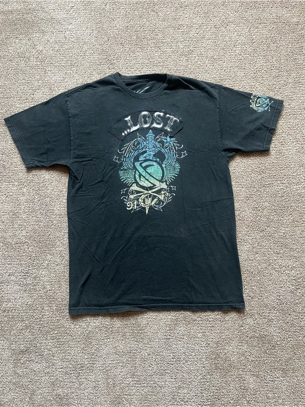 VTG 00’s / Y2K Lost Surfboards Faded Black Tee